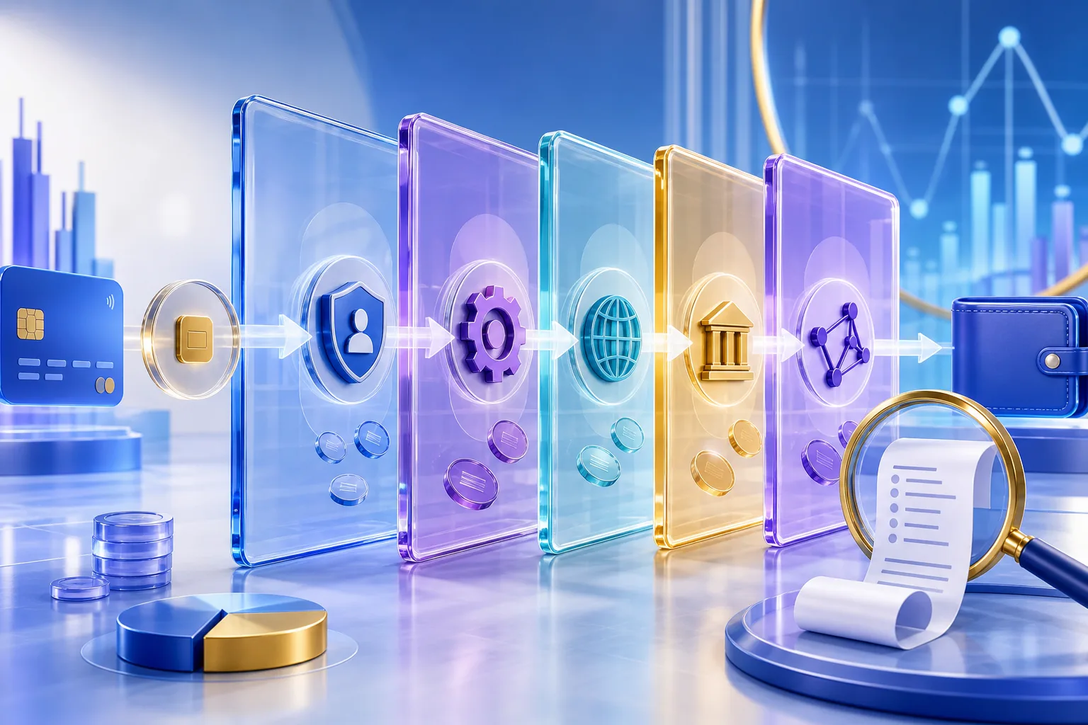Casino payment passing through transparent layers for provider, identity, bank, currency and network costs